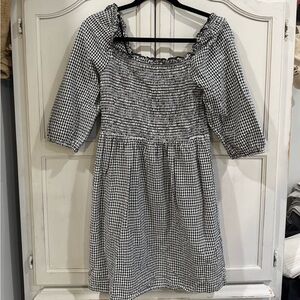 Mango Monochrome Gingham Dress